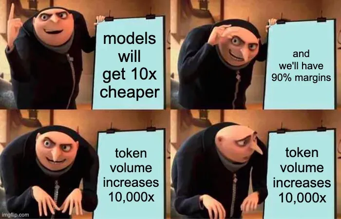 Tokens are getting cheaper